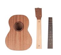 TSTS Cuerpo guitarra sin terminar DIY 2 6in Ukelele Guitarra Bricolaje Kit De Palisandro Fingerboard Ukulele Piezas Accesorios DIY Guitarras