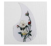 TSTS Golpeador De Guitarra Acústica Autoadhesivo Grueso con Hermoso Patrón De Flores Piezas de Guitarra acústica (Color : 03)