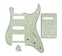 TSTS Mint Green 4Ply SSH Pickguard Backplate Cover Guitarra Eléctrica con Tornillos para Guitarra For For FD For For ST Reemplazo de Golpeador de Guitarra Eléctrica