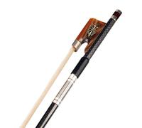 TSTS Viola Arco 16 "Viola De Fibra De Carbono Arco De La Rejilla De Fibra De Carbono Palillo Blanco Horsehar W/Ox Cuerno Rana Duradera Arco violín Profesional