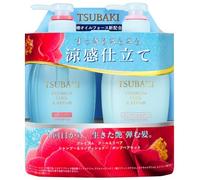 Tsubaki Premium Cool & Repair Shampoo & Repair Set - 450 ml x 2 | Reparación profunda y refrescante | Fabricado en Japón