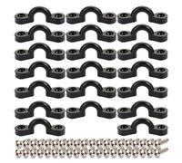 Tsuchiya 20 correas para los ojos de la almohadilla | Placas para kayak | Placas para kayak | Hebilla de cubierta de kayak en forma de C con fijación robusta | Bucles de cubierta de kayak ojal para