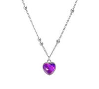 Tsuchiya Collar Termocrómico | amor que cambia color Cadena clavícula nicho temperamento femenino | Collar sensible a la temperatura para cumpleaños, regalo Navidad