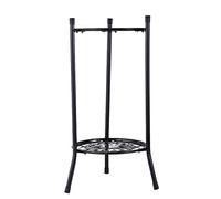 Tsuchiya Soporte alto para metal | 2 niveles altos para hierro forjado para exteriores - Soporte decorativo para macetas, para esquina, terraza, salón, jardín