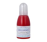 Tsukineko Brilliance-Recambio de Tinta Re-Inker, Grano de café, Rouge Fusée, Talla única