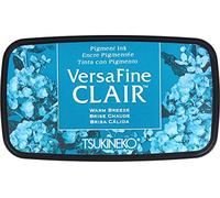 Tsukineko Warm Breeze cálida Brisa VersaFine Almohadilla de Tinta Clair, Material sintético, Color Azul, 5,6 x 9.7 x 2.3 cm, 76x35mm