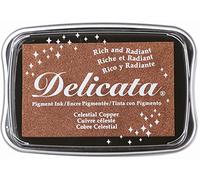 Tsukineko Delicata Ink Pad Copper Almohadilla de Tinta de Cobre Celestial, Acrílico, 10 x 7 x 3 cm
