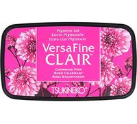 Tsukineko Charming Pink Encantador VersaFine Almohadilla de Tinta Clair, Material sintético, Color Rosa, 5,6 x 9.7 x 2.3 cm, 76x35mm