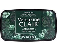 Tsukineko Rain Forest Lluvia Bosque versfine Clair Almohadilla de Tinta, Material sintético, Verde, 5,6 x 9.7 x 2.3 cm, 5.6 x 9.7 x 2.3 cm