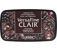 Tsukineko Pinecone piñotas VersaFine Almohadilla de Tinta Clair, Material sintético, marrón, 76x35mm