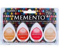 Tsukineko Set 4 Almohadillas de Tinta translúcida Memento crepúsculo Dorado