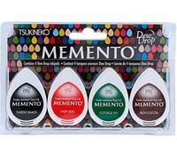 Tsukineko Set 4 Almohadillas de Tinta translúcida Memento imprescindible