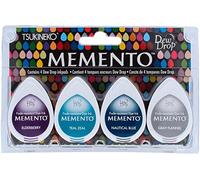Tsukineko Set 4 Almohadillas de Tinta translúcida Memento Juego de Delfines