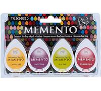 Tsukineko Set 4 Almohadillas de Tinta translúcida Memento Mercado de Granjero