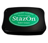 Tsukineko Tinta, Verde edén, 95x65mm. Almohadilla