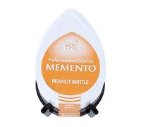 Tsukineko Tinta Memento Color crocante de maní translúcida 32x50mm. Almohadilla Gota