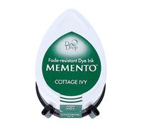 Tsukineko Tinta Memento Color Hiedra de cabaña translúcida 32x50mm. Almohadilla Gota