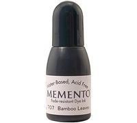 Tsukineko Tinta Memento Color Hojas de bambú translúcida Recarga 15ml. Bote cánula