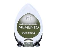 Tsukineko Tinta Memento Color olivar translúcida 32x50mm. Almohadilla Gota