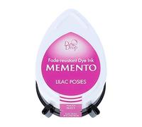 Tsukineko Tinta Memento Color Ramillete de Lilas translúcida 32x50mm. Almohadilla Gota