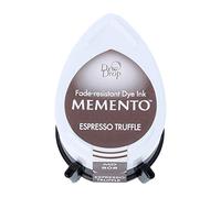 Tsukineko Tinta Memento Color trufas de café translúcida 32x50mm. Almohadilla Gota