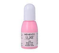 Tsukineko Tinta Memento Luxe Color Rosado bebé Opaca Recarga 15ml. Bote cánula
