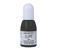 Tsukineko Tinta Memento Luxe Color trufas de café Opaca Recarga 15ml. Bote cánula