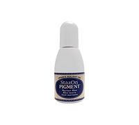 Tsukineko Tinta STAZON PIGMENT para vidrio y plástico color Azul Marino recarga 15ml. Bote cánula