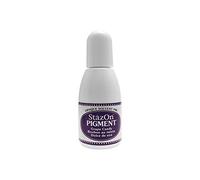 Tsukineko Tinta STAZON PIGMENT para vidrio y plástico color Marron caramelo de ueva recarga 15ml. Bote cánula