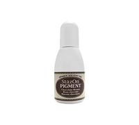 Tsukineko Tinta STAZON PIGMENT para vidrio y plástico color Marron Chocolate recarga 15ml. Bote cánula