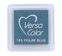Tsukineko Tinta VERSACOLOR Color Azul Polar Opaca 33x33mm. Almohadilla pequeña, Tinta Textura densa, Resistente. Ideal Manualidades, Scrapbooking en Papel, Madera y cartón