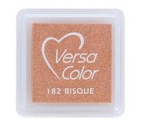 Tsukineko Tinta VERSACOLOR Color Crema Opaca 33x33mm. Almohadilla pequeña, Tinta Textura densa, Resistente. Ideal Manualidades, Scrapbooking en Papel, Madera y cartón