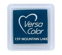 Tsukineko Tinta VERSACOLOR Color Lago de montaña Opaca 33x33mm. Almohadilla pequeña, Tinta Textura densa, Resistente. Ideal Manualidades, Scrapbooking en Papel, Madera y cartón