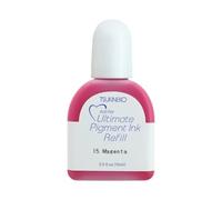 Tsukineko Tinta VERSACOLOR Color Magenta Opaca Recarga 15ml. Bote de Tinta de Recarga Almohadilla. Tinta Textura densa, Resistente. Ideal Manualidades, Scrapbooking en Papel, Madera y cartón.