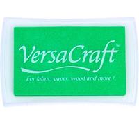 Tsukineko Tinta VERSACRAFT para Textil Color Kiwi 95x65mm. Almohadilla