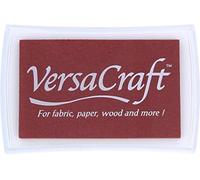 Tsukineko Tinta VERSACRAFT para Textil Color ladrillo 95x65mm. Almohadilla