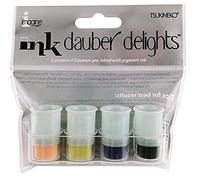 Tsukineko Tinta VERSACRAFT para Textil Color Naranja Peach 33x33mm. Almohadilla