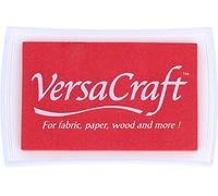 Tsukineko Tinta VERSACRAFT para Textil Color Rojo Amapola 95x65mm. Almohadilla