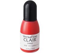 Tsukineko Tinta VERSAFINE CLAIR Color Rojo Fresa recarga 15ml. Bote cánula