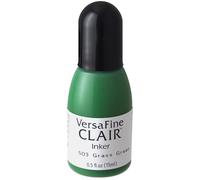 Tsukineko Tinta VERSAFINE CLAIR Color Verde Pasto recarga 15ml. Bote cánula