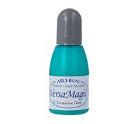 Tsukineko Tinta VERSAMAGIC Color Gema Turquesa Efecto Tiza Recarga 20ml. Bote cánula