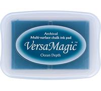 Tsukineko Tinta VERSAMAGIC Color Profundidad oceánica Efecto Tiza 95x65mm. Almohadilla