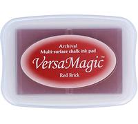 Tsukineko Tinta VERSAMAGIC Color Rojo ladrillo Efecto Tiza 95x65mm. Almohadilla
