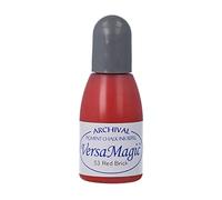 Tsukineko Tinta VERSAMAGIC Color Rojo ladrillo Efecto Tiza Recarga 20ml. Bote cánula