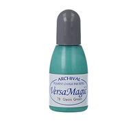 Tsukineko Tinta VERSAMAGIC Color Verde Oasis Efecto Tiza Recarga 20ml. Bote cánula