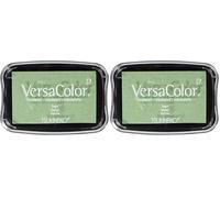 Tsukineko Versacolor-Almohadilla de Tinta, Color Verde Salvia, Talla única (Paquete de 2)