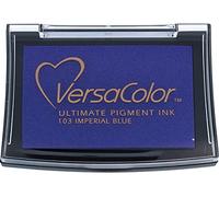 Tsukineko Versacolor Pigmento Ink Pad Blue, Azul Imperial, 4 x 4 cm