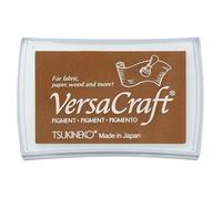 Tsukineko VersaCraft Almohadilla de Tinta de 7,6 x 4,7 cm - Butterscotch (Marrón) - a Base de Agua, Opaca y Calidad de Archivo - Scrapbooking Materiales para Estampación y Embossing