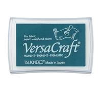 Tsukineko VersaCraft Almohadilla de Tinta Soda (Azul) -a Base de Agua, Opaca y Calidad de Archivo-Scrapbooking Materiales para Estampación y Embossing, pad size: 7,6 x 4,7 cm