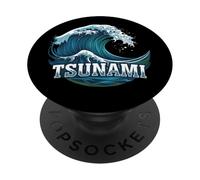 Tsunami de tormenta tormentosa PopSockets PopGrip Adhesivo